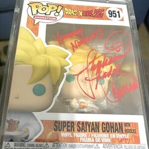 DragonBall Z Super Saiyan Gohan w/noodles autograph Stephanie Nadolny personal